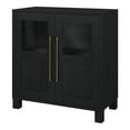 thumbnail image 2 of Evelyn&Zoe Holbrook 28" Wide Rectangular Accent Cabinet, Black Grain, 2 of 9