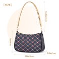 thumbnail image 3 of Ryvnso Checkered Grid Art Pattern Womens Chain Shoulder Bag Tote Handbags Clutch Hobo Purse with Zipper for Travel, 3 of 7