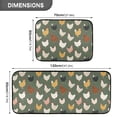 thumbnail image 3 of 2-Piece Kitchen Mat Set Non Slip Washable Floor Mats Decorative Rugs for Kitchen Sink Laundry Cute Colorful Chickens Pattern, 3 of 7