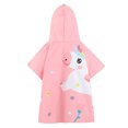 thumbnail image 2 of Beach Towel with Hood for 1-5 Years Boys and Girls Cartoon Animal Pattern Hooded Towels Bath Robe for Kids, 2 of 5