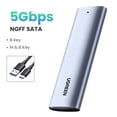 thumbnail image 1 of UGREEN M2 SSD Case NVME SATA Dual Protocol M.2 a USB tipo C 3,1 SSD adaptador para NVME PCIE NGFF SATA SSD Disk Box M.2 SSD Case Tan Jianjun unisex, 1 of 2