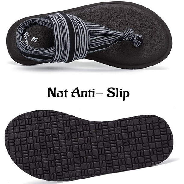 Women's Yoga Slingback Flip-Flop Sling Thong Sandals Mat Flat Non-Slip  Casual Meditation Shoes Casual Slipper for Travelling Beach Pool Party 