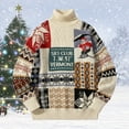 thumbnail image 2 of Winter Sweaters for Women Sweater Coat Featuring Relaxed Fit Bear Design For Autumn Winter Couples Fashion Knitwear Ugly Christmas Sweaters, 2 of 3