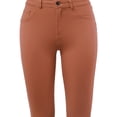 thumbnail image 4 of A2Y Women's Comfort Mordern Stretch Skinny Ponte Pants Light Rust S, 4 of 7