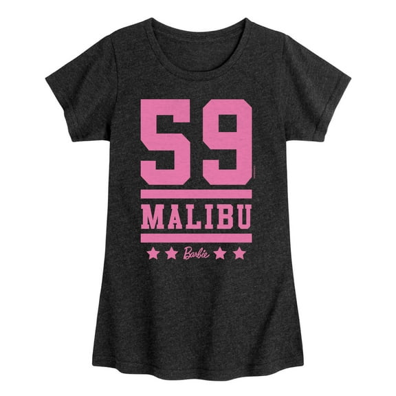 Barbie - 59 Malibu Barbie - Girls Fitted Short Sleeve Graphic T-Shirt