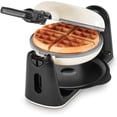 thumbnail image 1 of DASH Flip Belgian Waffle Maker With Ceramic Coating for Individual 1" Thick Waffles &ndash; Cream, 1 of 6