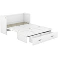 thumbnail image 6 of Tabaray Queen Size Murphy Bed with USB Port and a Large Drawer, Wood Mobile Murphy Chest Bed, Muti-Functional Cabinet Bed for Kids Teens Adult Bedroom, Space-Saving Design (White-Queen-30), 6 of 18