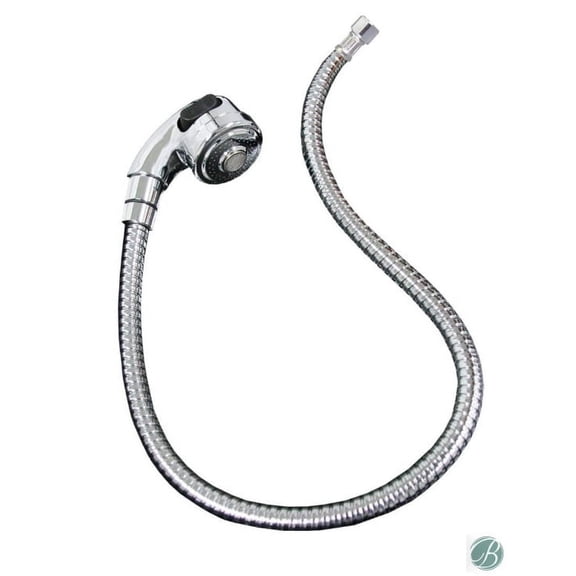 Chrome Shampoo Sprayer Head with Chrome Hose SA-17A Salon Shampoo Equipment Replacement part