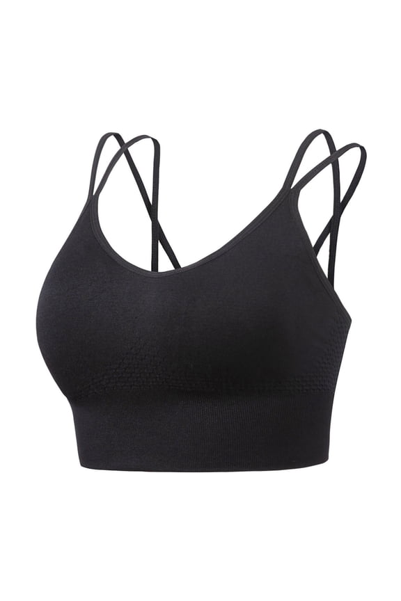 Everyday Bras for Women One Shoulder Sports Bra Top Sports Bra with Support Underwire Padded Bras for Women Womens Sports Bra Low Sports Bra Womens Bras Comfortable Support Womens Bras Push Black M