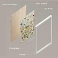 thumbnail image 4 of PixonSign Framed Wall Art Colorful Wildflowers Garden Floral Posters, Set of 2 Nature Wilderness Botanical Illustrations Wall Decor, Adhesive Canvas Prints for Home Decor - 11"x14" White, 4 of 5
