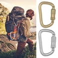 thumbnail image 2 of Boucle Mousqueton Boucle Mousqueton Forte Capacité de Charge Haute Résistance Antirouille Résistant à la Corrosion Compact Polyvalent Robuste Maillon Rapide Pince Mousqueton Fournitures de Camping, 2 of 6