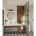 thumbnail image 3 of Progress Lighting Beckner 3-Light Vanity Light, Matte Black, Industrial Shades, 3 of 14