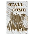 thumbnail image 2 of Murdock, Ramona 11x14 Gold Ornate Wood Framed with Double Matting Museum Art Print Titled - Yall Come N, 2 of 4
