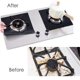 thumbnail image 3 of 5pcs Practical Stove Burner Covers Durable Gas Range Protector Reusable Hob Stovetop Liners Clean Mat Pad (Black, 27x27x0.08cm), 3 of 3