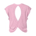 thumbnail image 5 of Womens Workout Tops Loose Fit Mesh Open Back Athletic Shirts Lightweight Breathable Short Sleeve Yoga Tops for Women Gym Running Casual Wear, 5 of 5