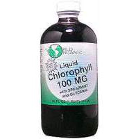 Liquid Chlorophyll 100mg With Spearmint World Organics 16 oz (Best Organic Liquid Chlorophyll)