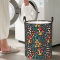 thumbnail image 4 of Lsque Mushrooms And Flowers pattern Laundry Hamper Basket, Tall Woven Rope Hamper Basket for Clothes, Lightweight Storage Basket, Collapsible Waterproof-Medium, 4 of 8