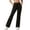 *Black, variant on Women's Straight Leg Yoga Pants,Business Office Slacks for Women,Ladies Stretchy Tummy Control Trousers with Side Pockets,Green,S-3XL