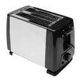 thumbnail image 1 of Tostadora de 2 rebanadas con ranuras extra anchas negra Máquina para sándwich completamente automática Máquina de desayuno multifuncional UE 220 V, 1 of 10