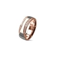 thumbnail image 4 of His Hers Wedding Ring Set 3 Piece Rose Gold Halo Cz Wedding Ring Set, 4 of 4