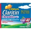 Children's Claritin 24 Hour Allergy Grape Chewable Tablet, 5mg, 40Ct (30+10 Bonus)