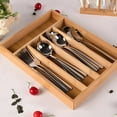 thumbnail image 3 of ACDANC Silverware Organizer,Made of Bamboo Silverware Organizer,Divider Plate Silverware Tray,Style 2, 3 of 7