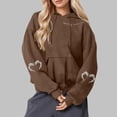 thumbnail image 1 of Heisall Womens Hoodies Halloween Print Hooded Longline Sweatshirts Long Sleeve Pocket 2025 New Arrival Autumn Winter, 1 of 3