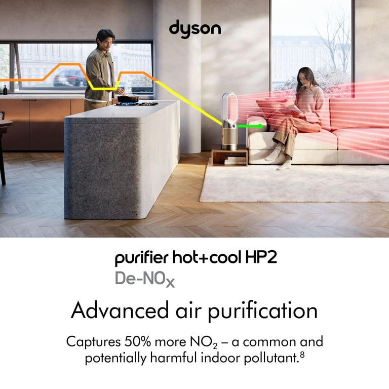 Dyson Purifier Hot+Cool HP2 De-NOx | Nickel/Gold | New - Walmart.com Dyson Purifier Hot+Cool HP2 De-NOx | Nickel/Gold | New - Walmart.com