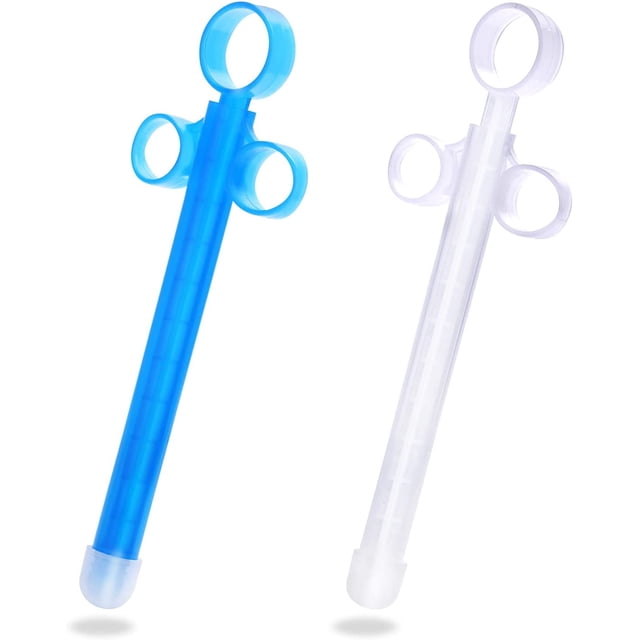 HSHDLDF Lube Lubricant Applicator with Smooth Rounded Tip Reusable/Durable/Easy to Clean (2 Pack)