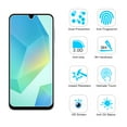 thumbnail image 5 of KIQ 3 Pack CLEAR Tempered Glass Screen Protector Compatible with Samsung Galaxy A16 5G, 5 of 5