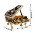 thumbnail image 7 of Jiibva Hand Painted Jewelry Box, Trinket Boxes Hinged, Enameled Piano Decorative Hinged Jewelry Trinket Box Rhinestone Jewelry Display Holder for Grils Women, 7 of 7