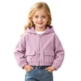 thumbnail image 3 of Liyamei Kids Hooded Jacket with Pockets for Fall Casual Sport Outerwear Size 4-5 Years, 3 of 7