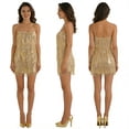 thumbnail image 3 of Womens Sequin Fringe Romper, Sparkly Glitter Metallic Backless Jumpsuit Dress with Built‑in Shorts, Spaghetti Strap Disco Birthday Dance Outfit, 3 of 8