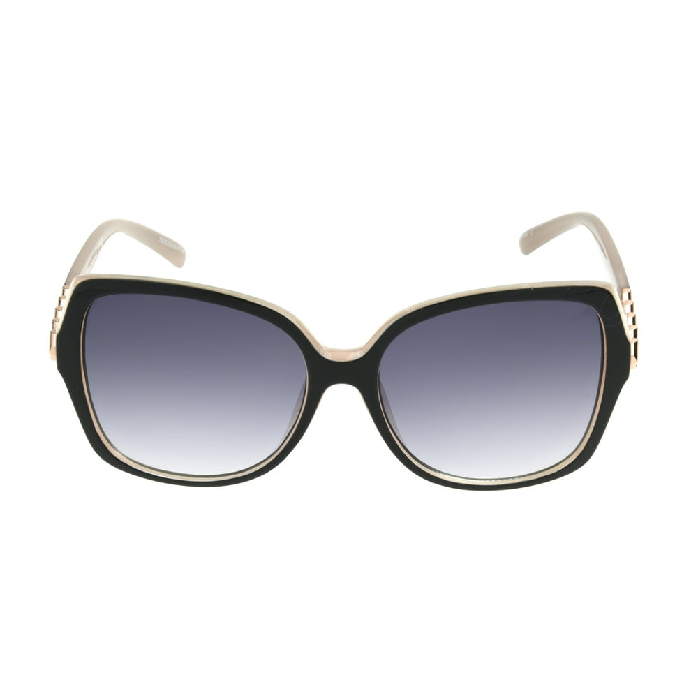 Foster Grant - Foster Grant Women's Black Square Sunglasses J03 ...