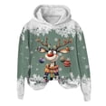 thumbnail image 4 of WILLBEST Sudadera con Capucha Oversize para Mujer, Estilo Casual, con Estampado Navideño de Ciervos con Cabeza Grande y Copos de Nieve, Cuello Redondo, Manga Larga y Diseño Ligero Mediana, 4 of 4