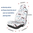 thumbnail image 3 of Balery Dachshund Dog Puppy Funda de Asiento para Auto con Diseño - Cubierta Frontal Suave y Transpirable con Protector Antideslizante- 1 Unidad, 3 of 5