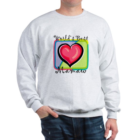 CafePress - World's Best Mamaw - Crew Neck Sweatshirt