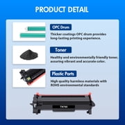 TN760 TN730 Black Toner Cartridge Compatible for Brother TN760 TN-760 TN730 TN-730 DCP-L2550DW MFC-L2710DW MFC-L2717DW HL-L2350DW MFC-L2690DW MFC-L 2750DW HL-L2370DW Printer (Black, 2-Pack)