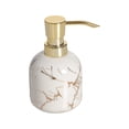 thumbnail image 4 of Ceramic Liquid Soap Dispenser with Pump Reusable Multipurpose Liquid Pump Bottle White, 4 of 8