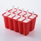 thumbnail image 1 of Molde para paletas, moldes para paletas, 10 piezas Moldes para paletas de hielo de silicona Molde para paletas sin BPA Reutilizable Fácil liberación Fabricación de paletas de hielo (rojo)-rojo-10 moldes brillar Electrónica, 1 of 5