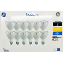 (12 pack) GE basic LED BR30 Indoor Floodlight, 8 watt, 700 lumen (65 watt equivalent), soft white, HD Light, Dimmable