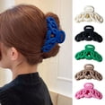thumbnail image 5 of vnanda Strong Grip Hair Claw Women's Korean Style Solid Color Hair Claw with Hollow Out Frosted Design Vintage Hairpin Crab Hair Clip Elastic Hair for Simple, 5 of 8