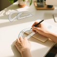 thumbnail image 2 of 30-Pack Student Protractors, 6-Inch 180 Degree Clear Plastic Math Protractors for Geometry, Classroom Supplies & School Math Kits, 2 of 6