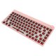 thumbnail image 3 of Kit de teclado mecánico 84 teclas DIY iluminación RGB intercambio en caliente inalámbrico 2,4G BT 3,0 5,0 tipo C teclado personalizado con cable para Win rosa, 3 of 5