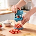 thumbnail image 4 of Outdor Fruit Grape Slicing Handheld Cutter For Small Produce Multipurpose Kitchen Gadget With Stainless Steel Quickly Halve Cherry Tomatoes Olives Berries Easy Prep For And, 4 of 5