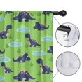 thumbnail image 4 of Blackout Kids Curtains,Green Cartoon Dinosaurs Ponds Pattern Childrens Insulated Curtains Set Of 2,Bedroom Essentials,Toddler Room Decor 42"x63", 4 of 5