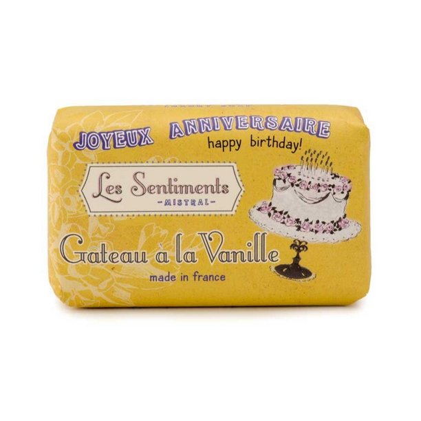 Mistral Les Sentiments French Gift Soap Gateau A La Vanille Vanilla Cake 0 G 7 Oz Walmart Com