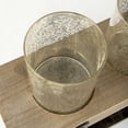 thumbnail image 5 of Mercana Benk Wood And Black Metal Five Cup Candle Holder in Gold, 5 of 11