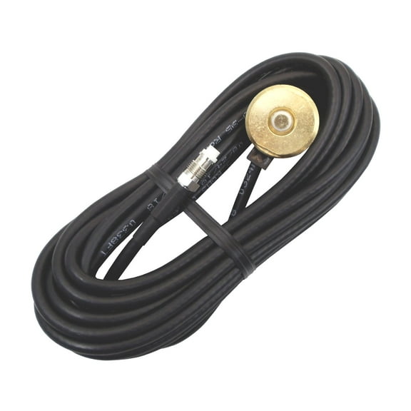 Procomm - Msm38S-17Nip Nmo Brass Surface Mount For 3/4" Base Load Antennas, Includes 17' Coax Cable & Fme Connector