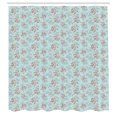 thumbnail image 3 of Ambesonne Garden Shower Curtain, Hand Sketch Wedding Romantic, 69"Wx75"L, Pale Blue Grey White, 3 of 5